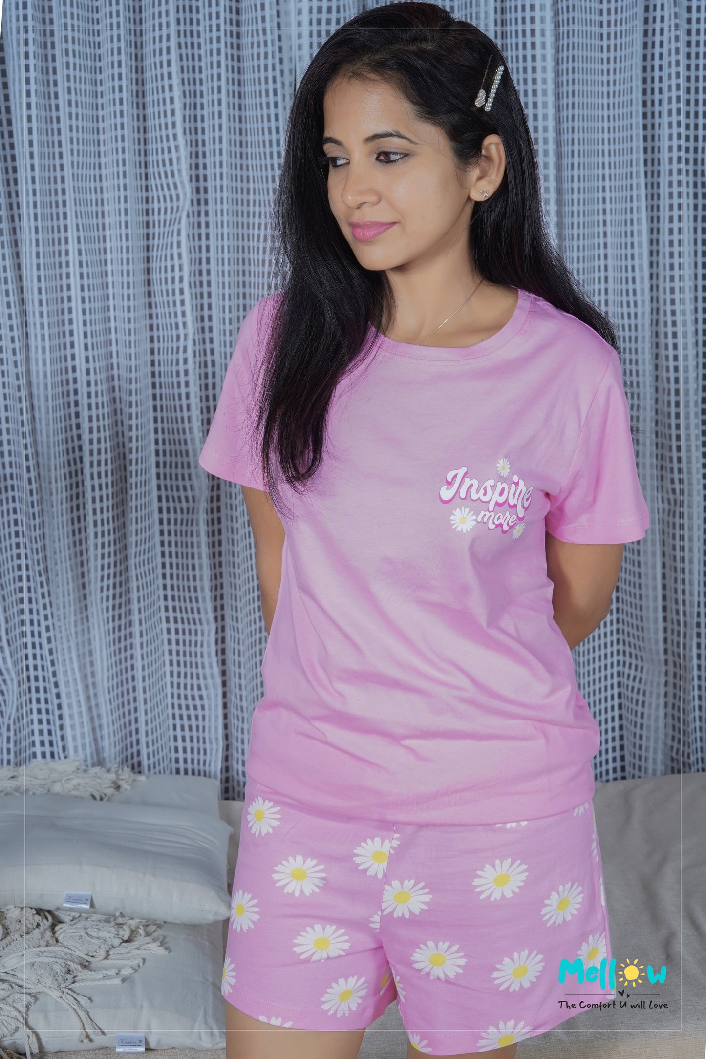 Pink Floral Shorts