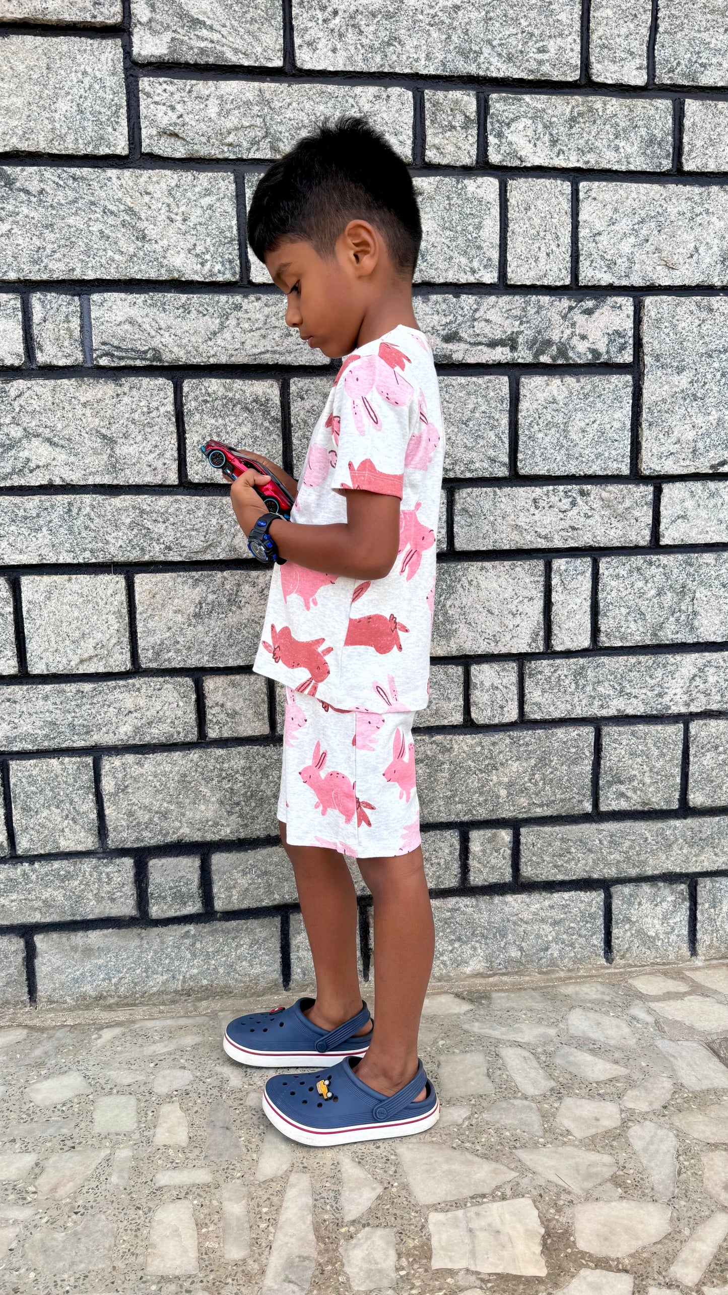 Mom- kid twinning Rabbit Co-Ord set