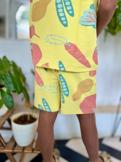 Carrot Co-Ord shorts set
