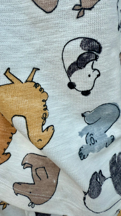 White Panda Co- Ord Shorts Sets