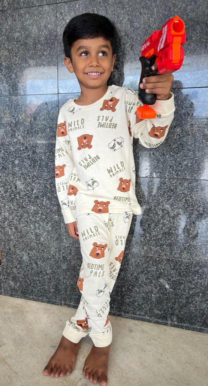 Wild Animals Cozy Pant sets
