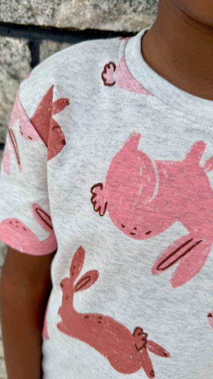Mom- kid twinning Rabbit Co-Ord set