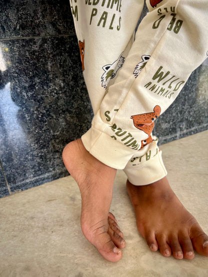 Wild Animals Cozy Pant sets