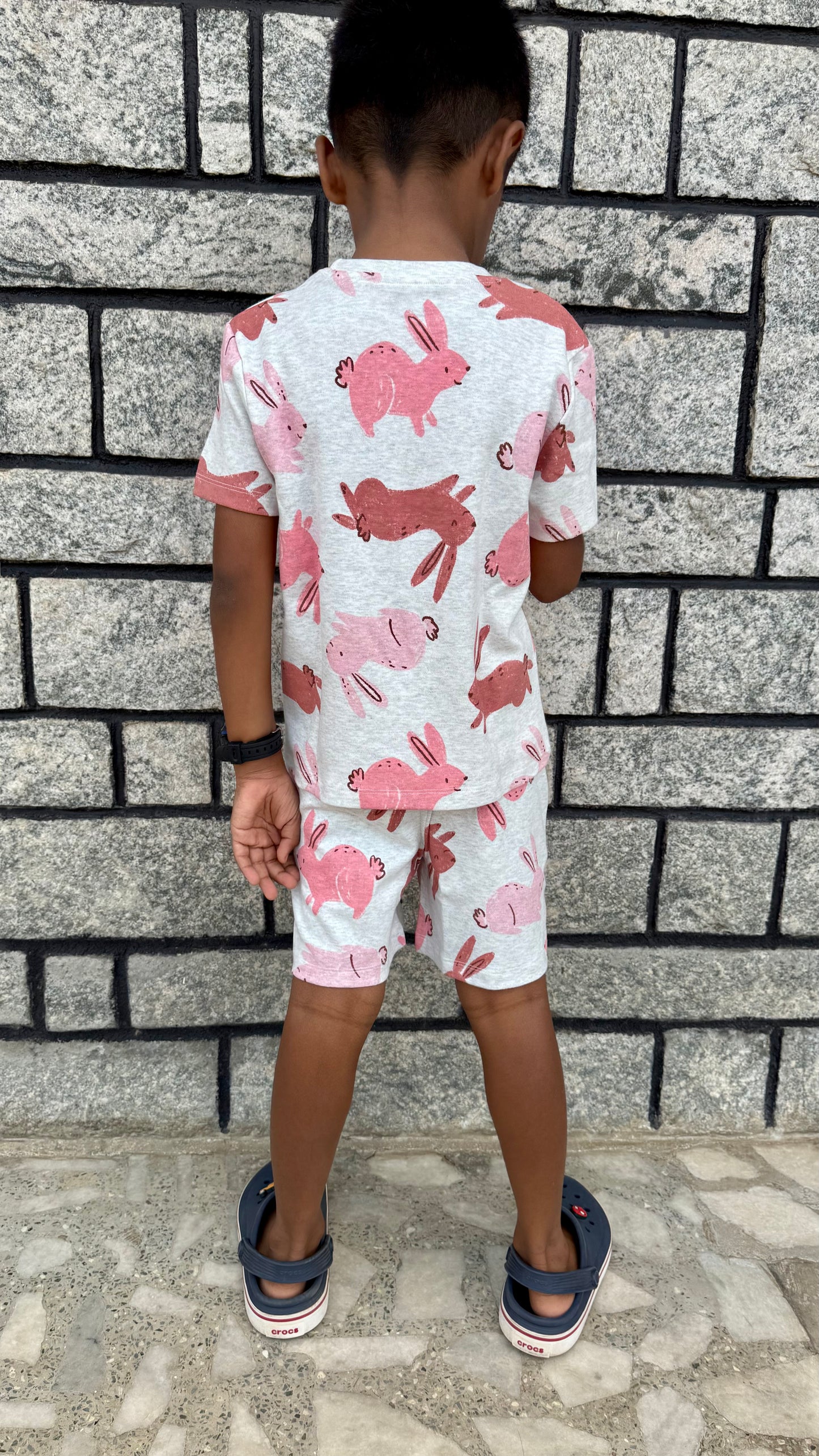 Mom- kid twinning Rabbit Co-Ord set