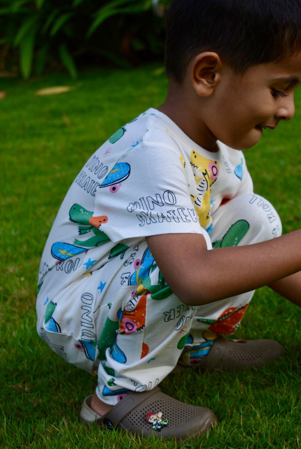 Dino Half sleeve Pant set (Unisex)