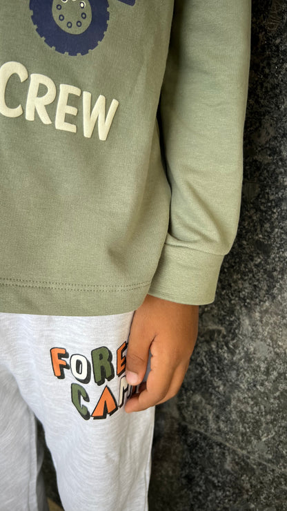 Green Bedtime Cozy Pant sets