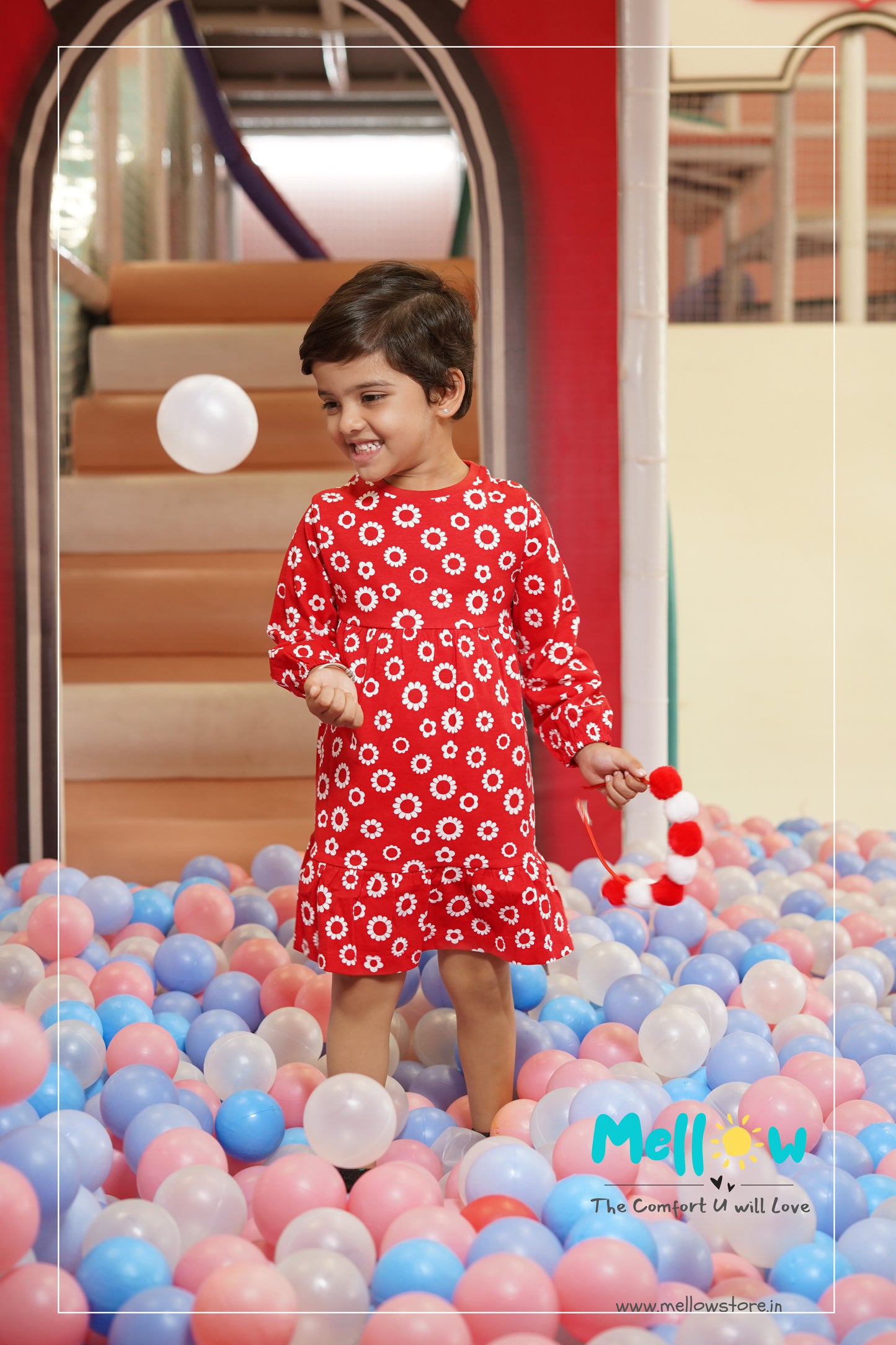 Red Floral Frock