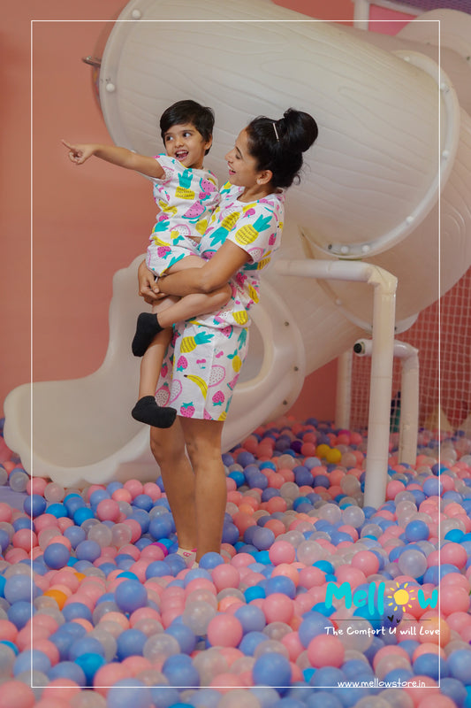 mom n me twinning fruits Co-Ord Shorts