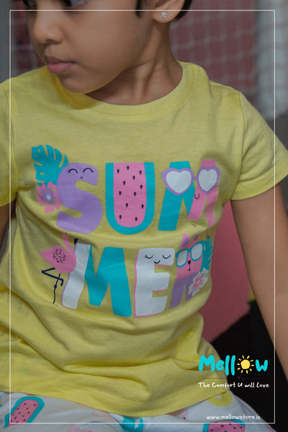 Summer Printed Mom n Me Twinning Lounge Wear