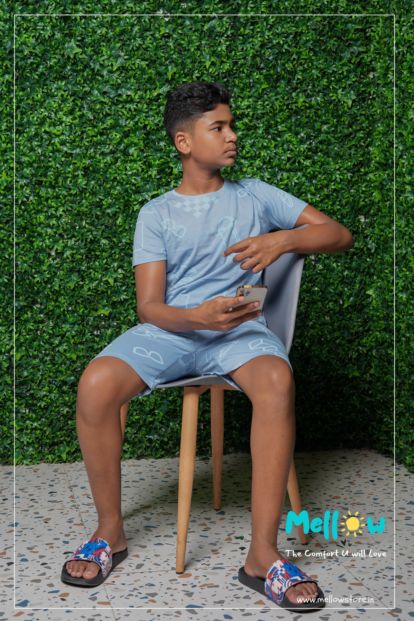 Blue Co-Ord Shorts