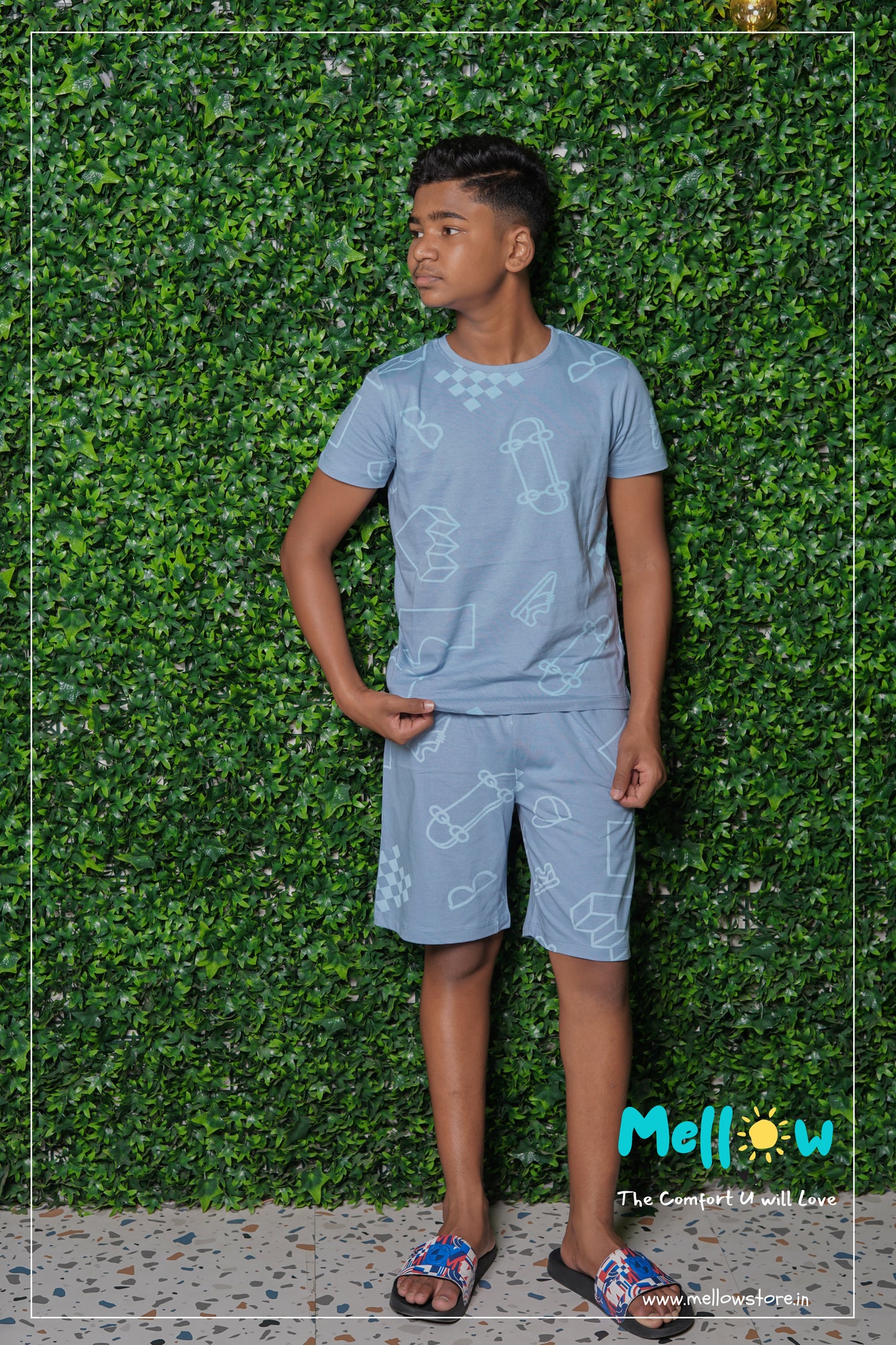Blue Co-Ord Shorts