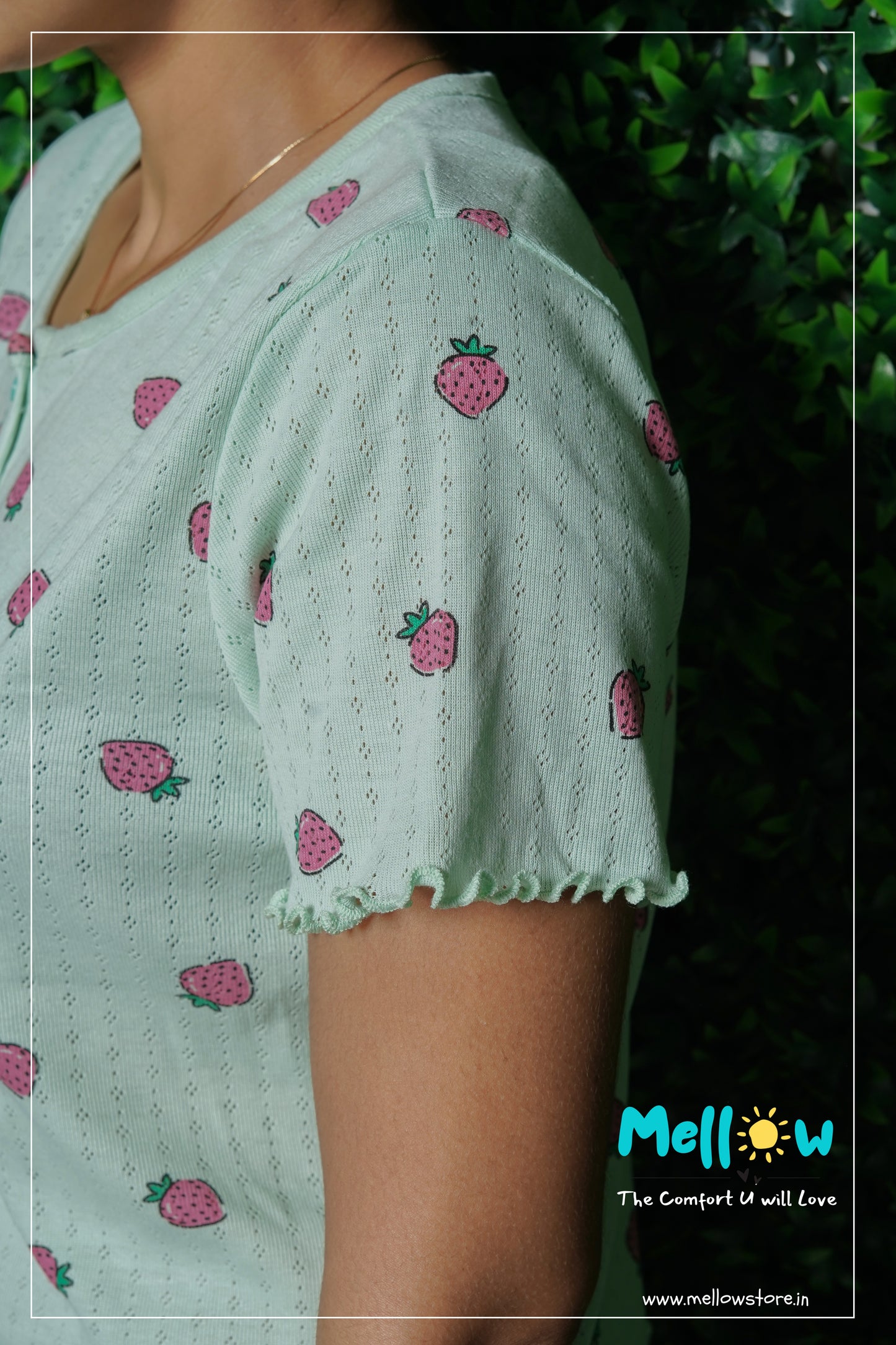 Green Strawberry Co-Ord Lounge Wear