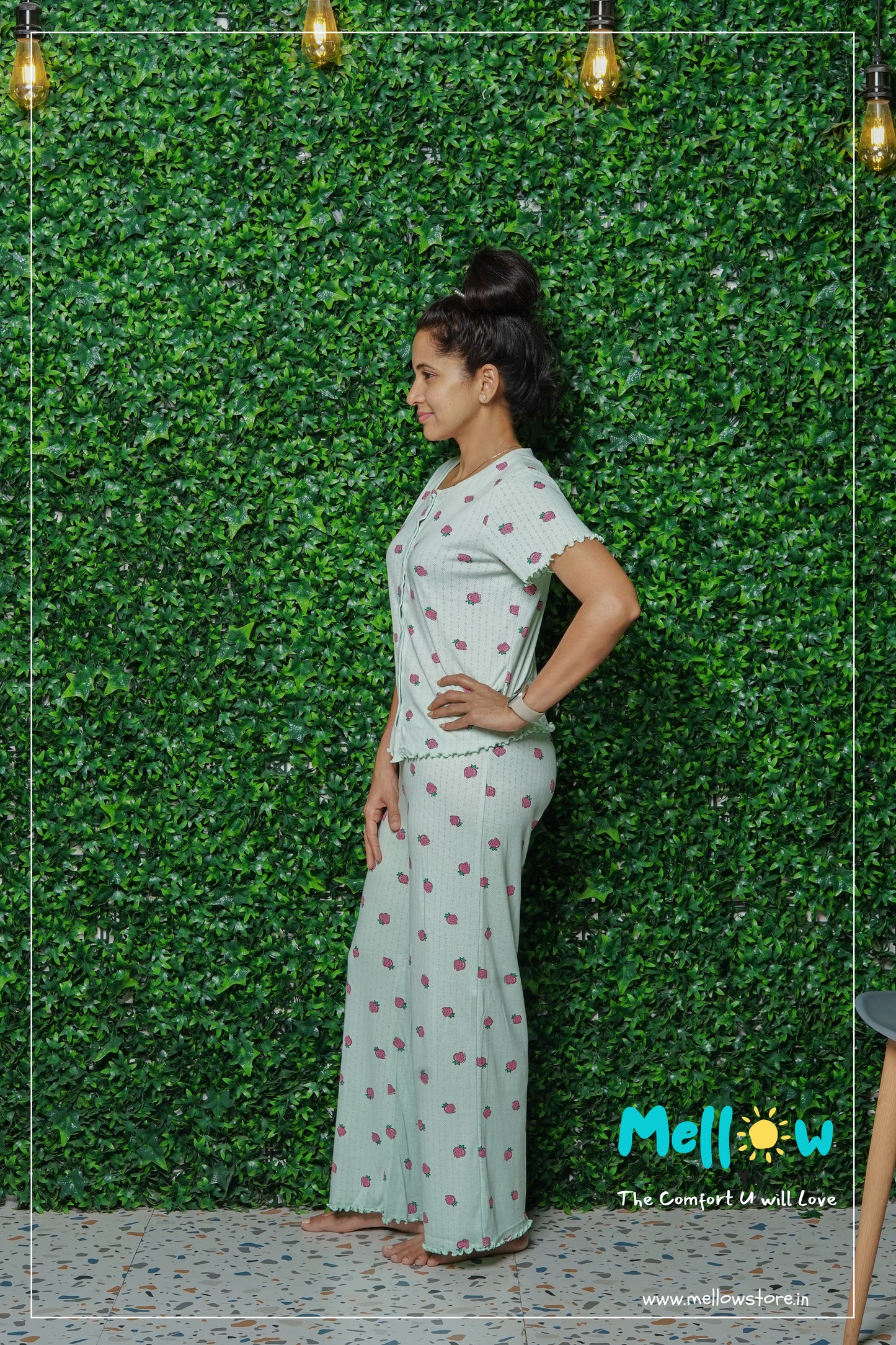 Green Strawberry Co-Ord Lounge Wear