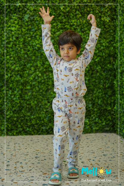 New York Co-Ord pant sets unisex sleep wear for Boys & Girls
