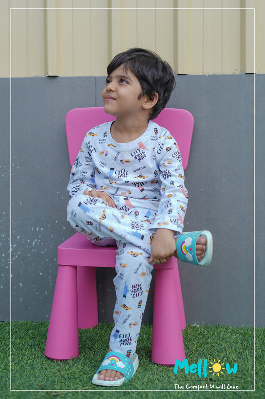 New York Co-Ord pant sets unisex sleep wear for Boys & Girls